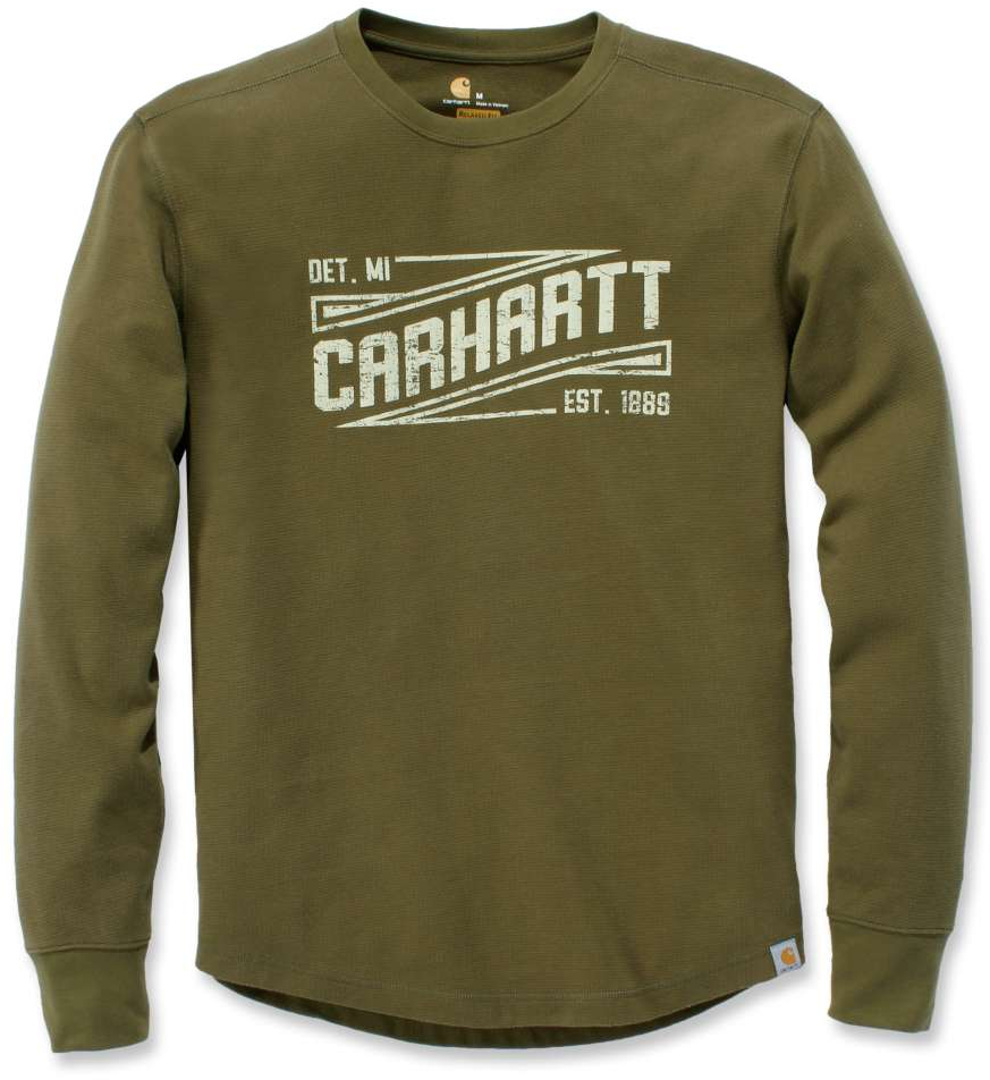 Carhartt Tilden Graphic Manches longues Vert XL