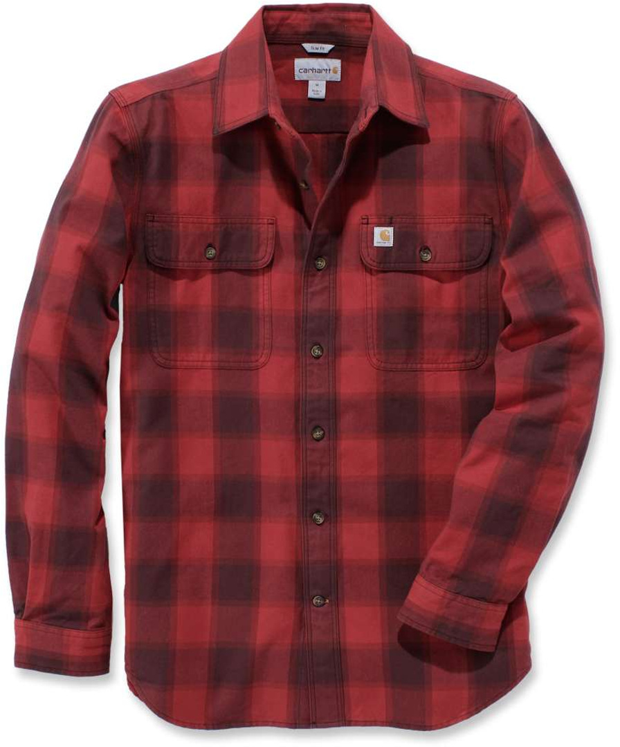 Carhartt Hubbard Flannel chemise Rouge 2XL