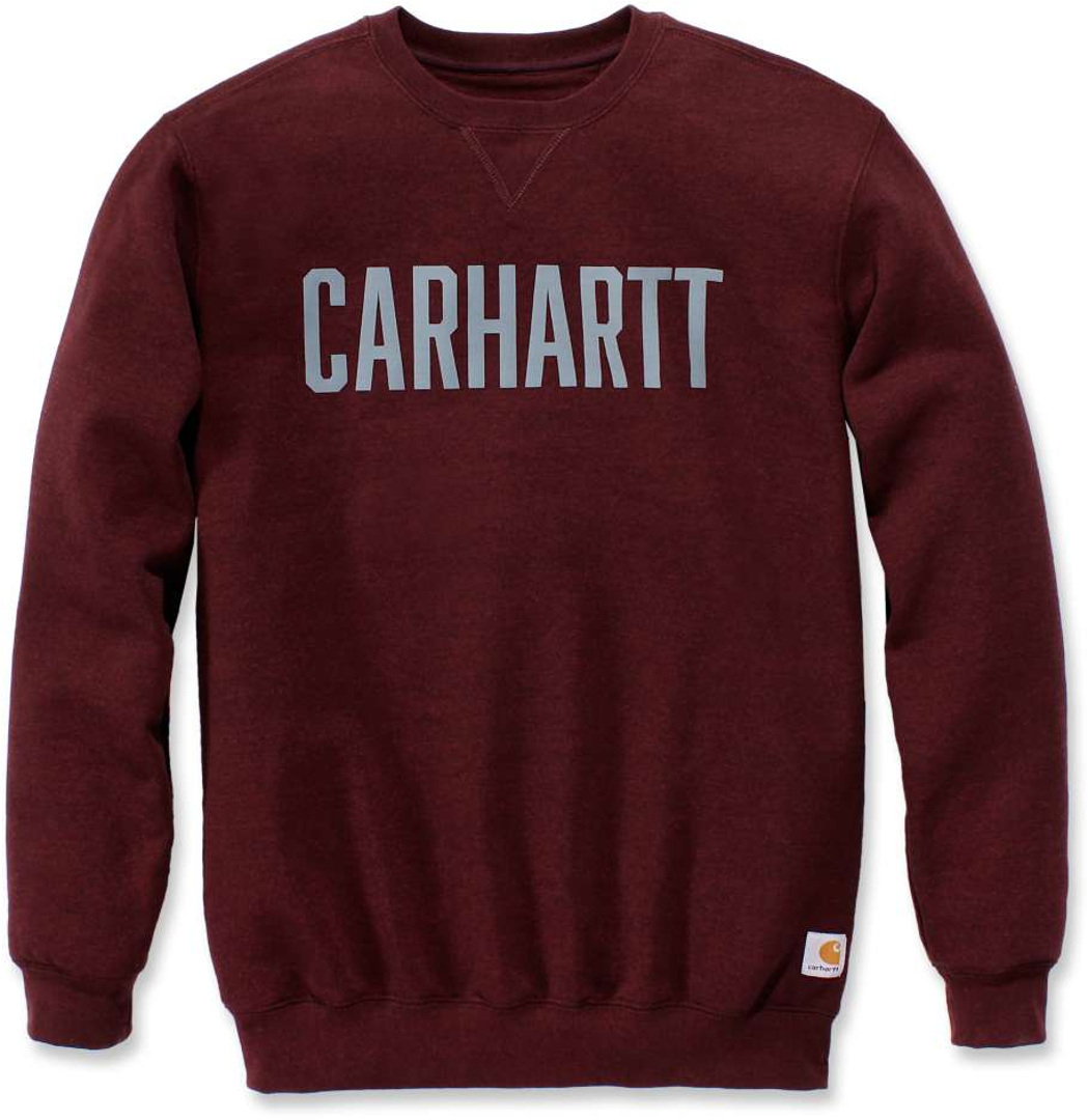 Image of Carhartt Block Logo sweat Rouge XL