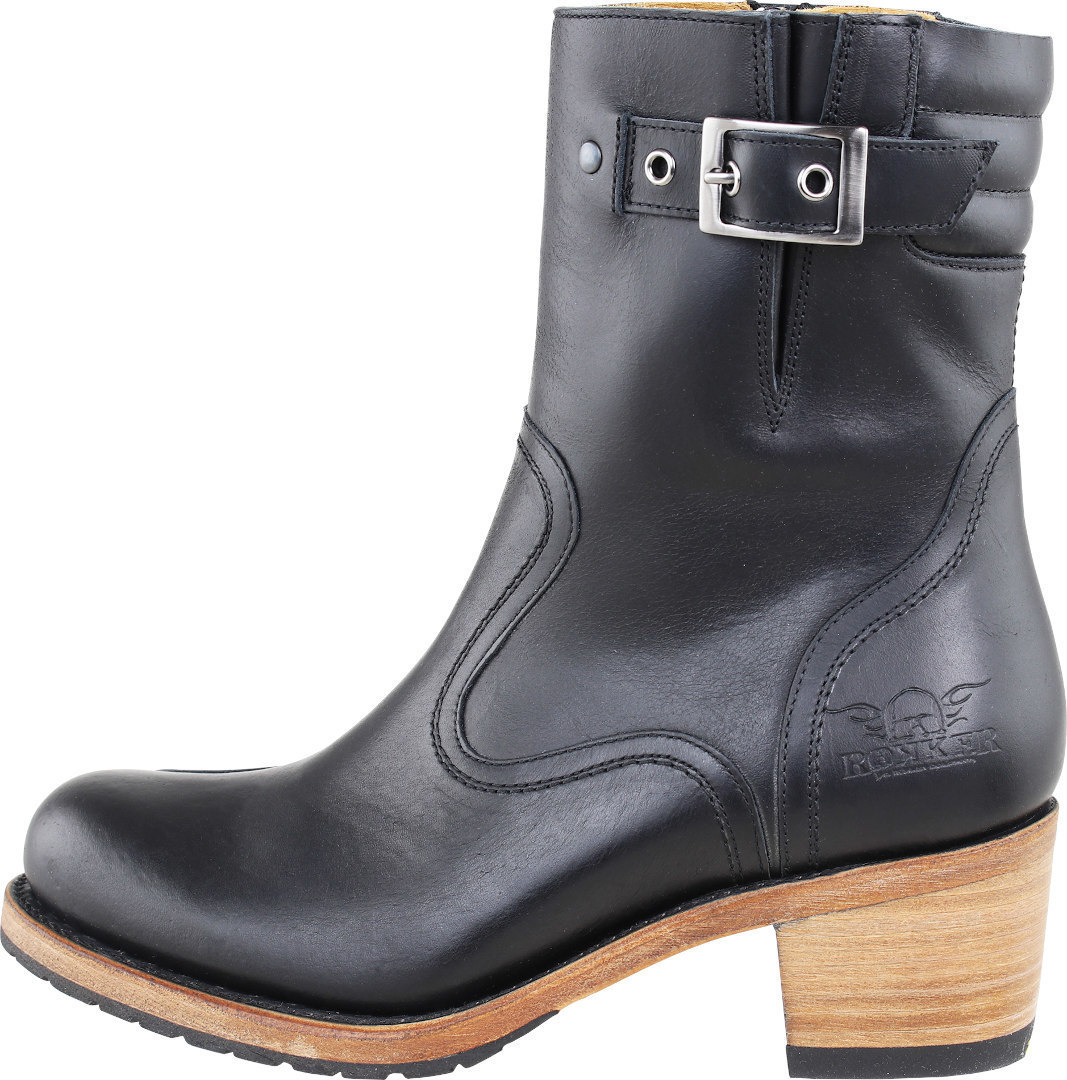 Rokker Boot Collection Highway Bottes de moto de dames Noir 41