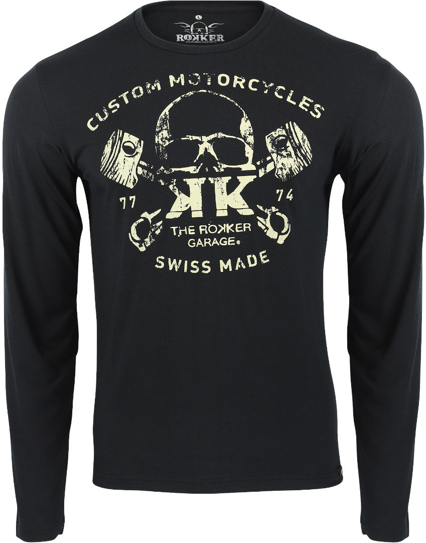 Rokker PERFORMANCE L/S Custom Motorcycles Manches longues Noir XS