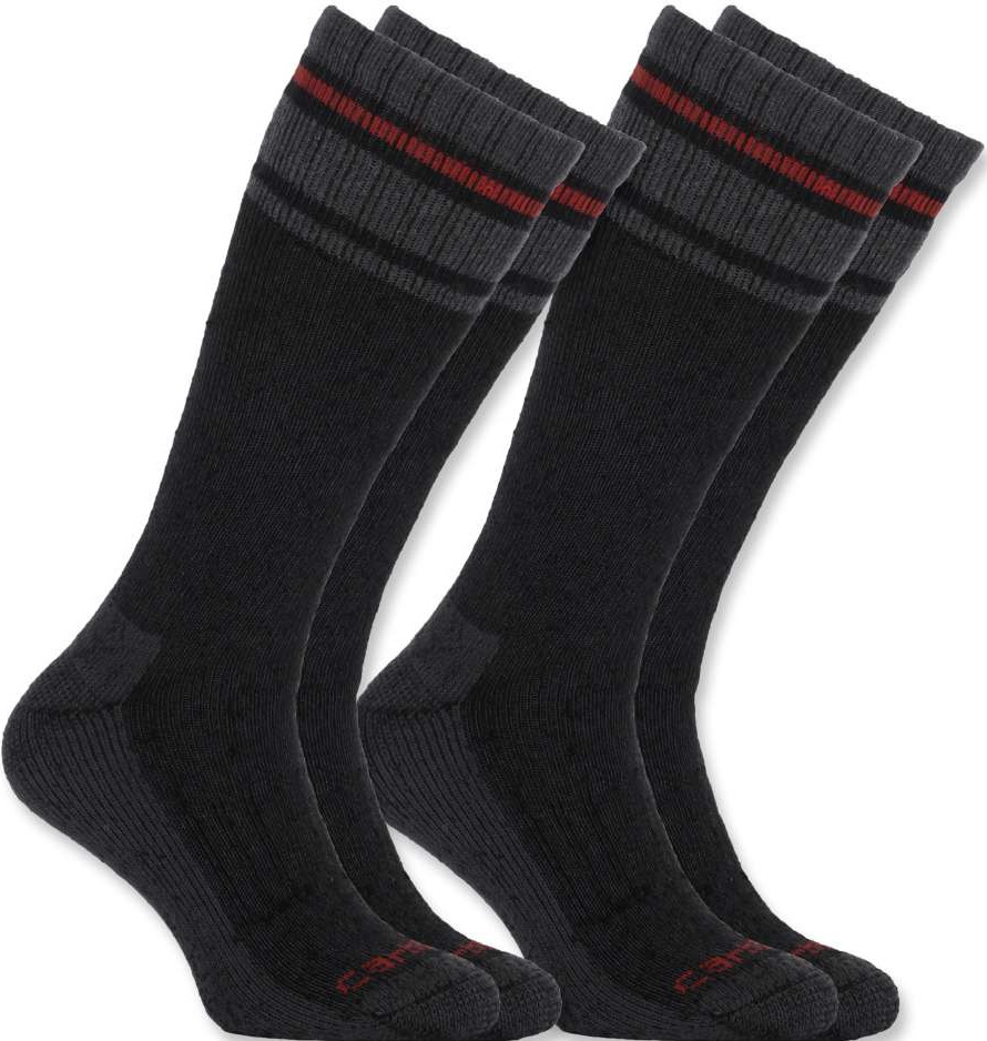 Carhartt Cold Weather Thermal Chaussettes (2-Pack) Noir L