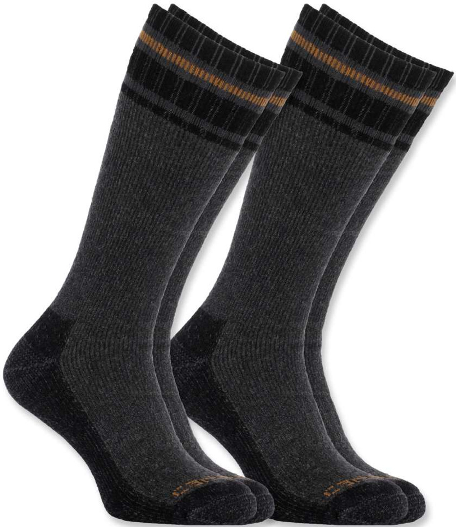 Carhartt Cold Weather Thermal Chaussettes (2-Pack) Gris L