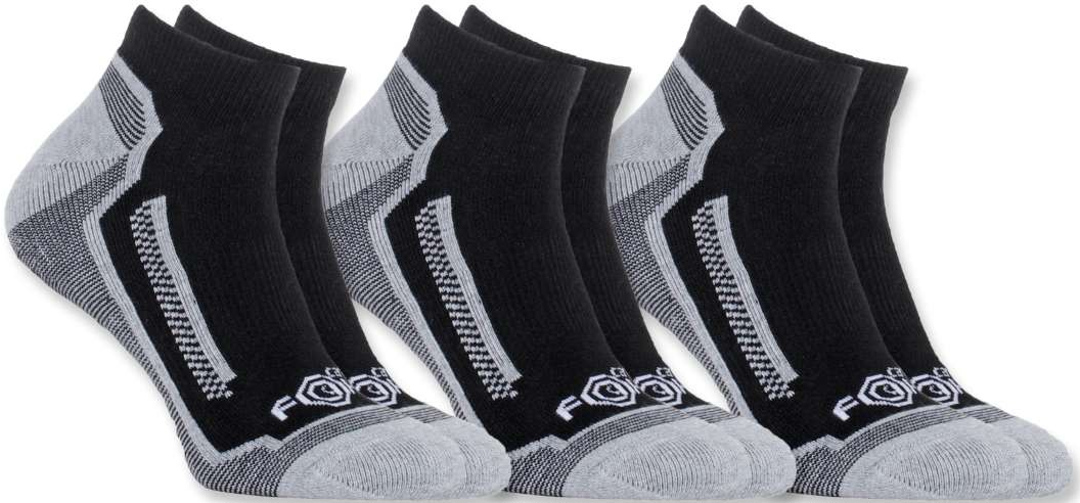 Carhartt Force Performance Chaussettes (3-Pack) Noir L