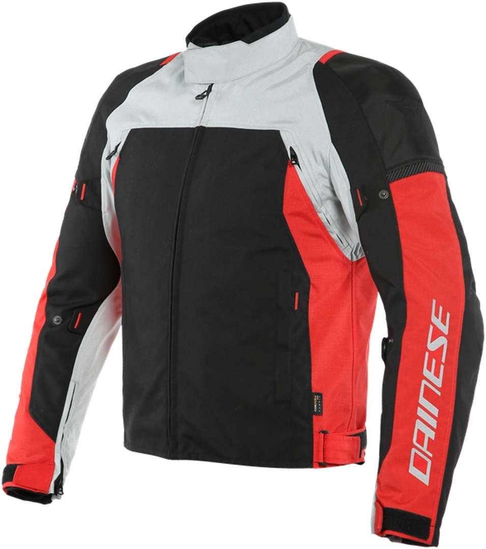 Dainese Speed Master D-Dry Veste textile de moto Noir Rouge Beige 60