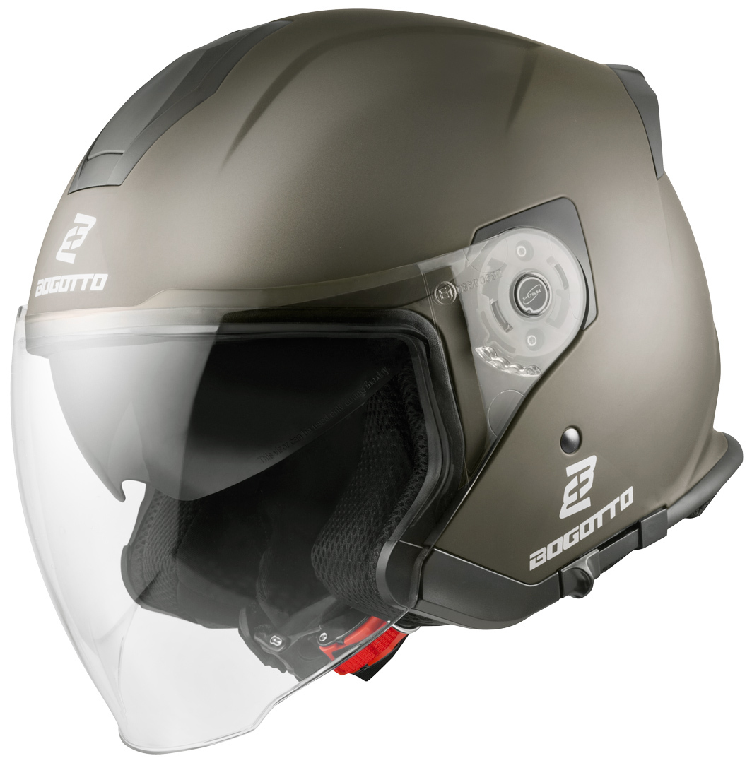 Bogotto V586 Casque Jet Noir Gris XL