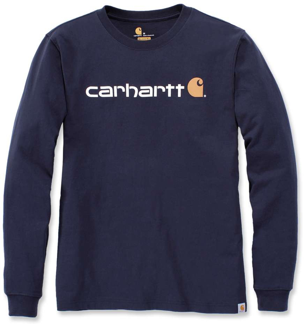 Carhartt EMEA Workwear Signature Graphic Core Logo Manches longues Bleu 2XL