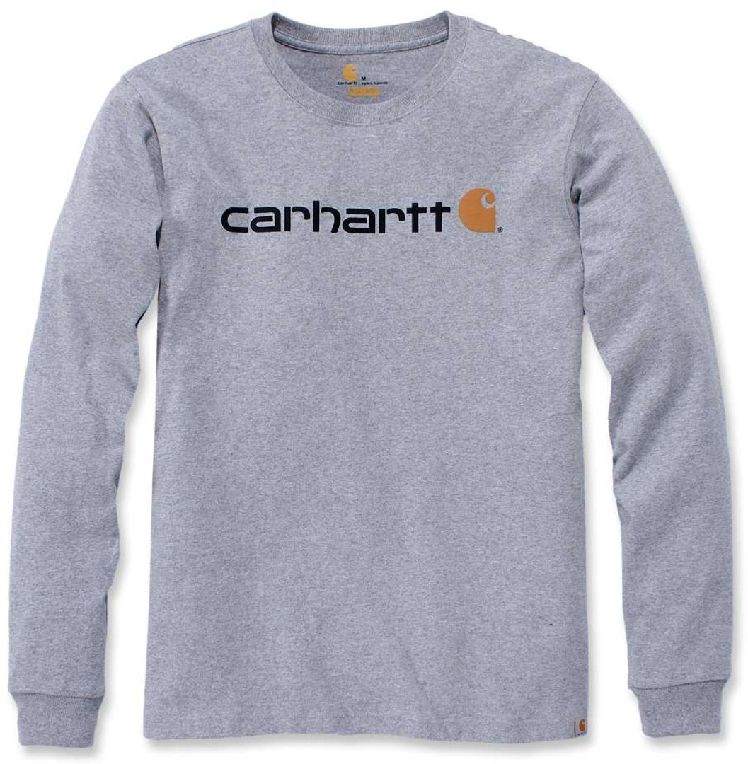 Carhartt EMEA Workwear Signature Graphic Core Logo Manches longues Gris S