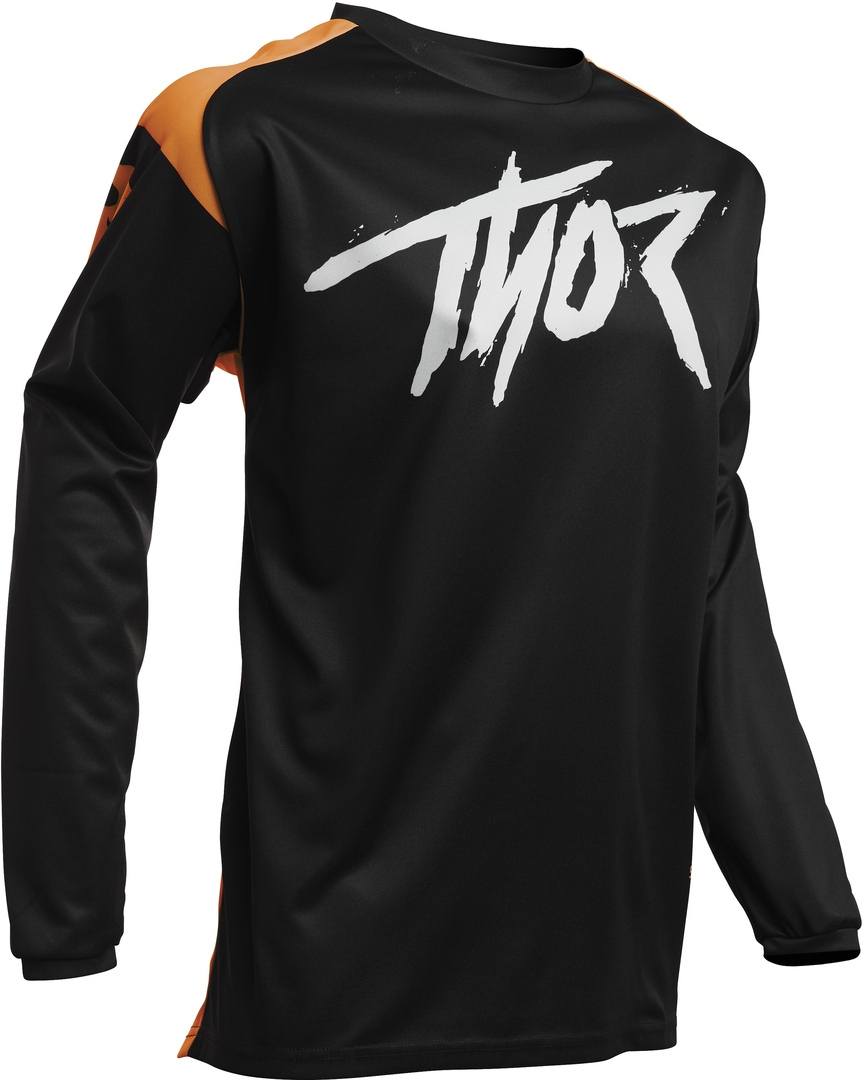 Thor Sector Link Maillot Motocross Noir Orange S