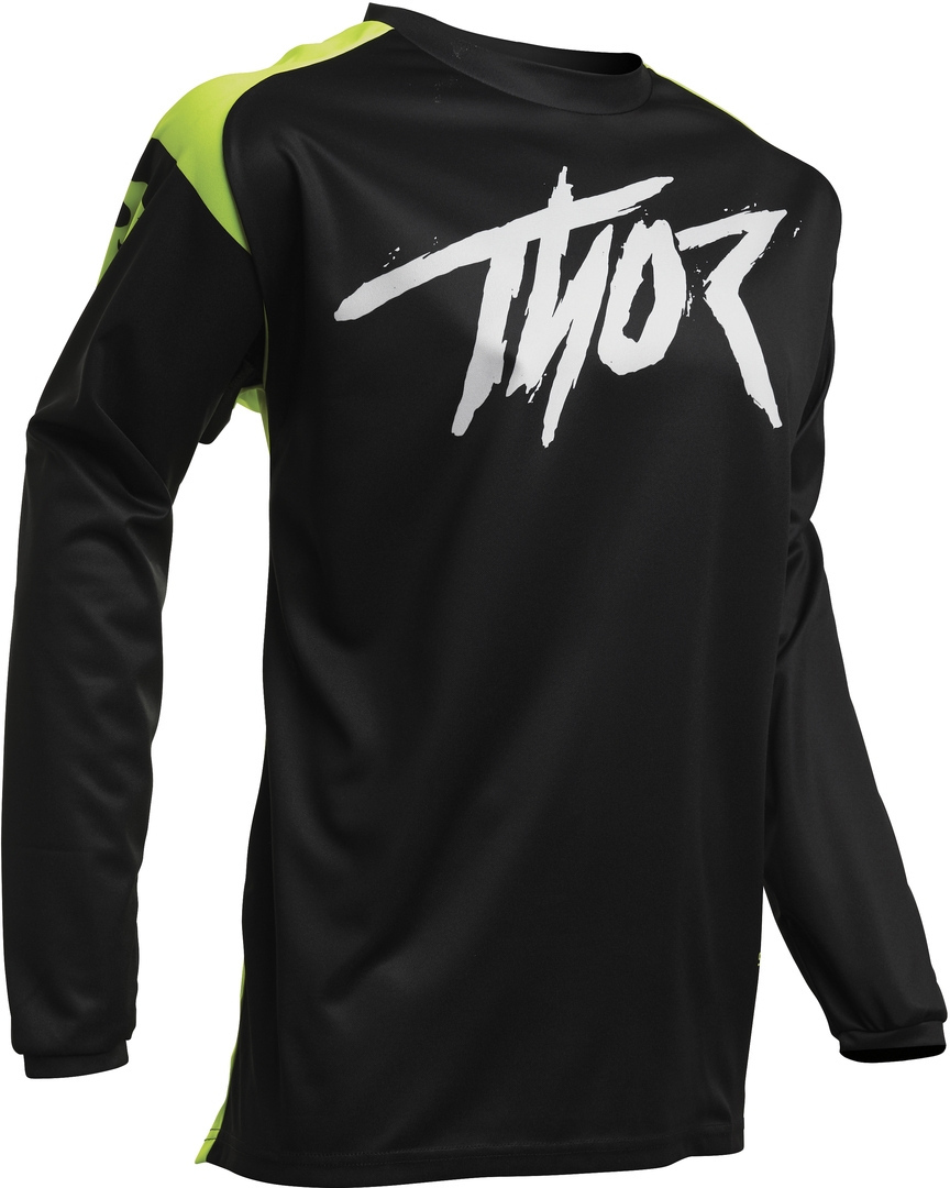 Thor Sector Link Maillot Motocross Jeunesse Noir Jaune M