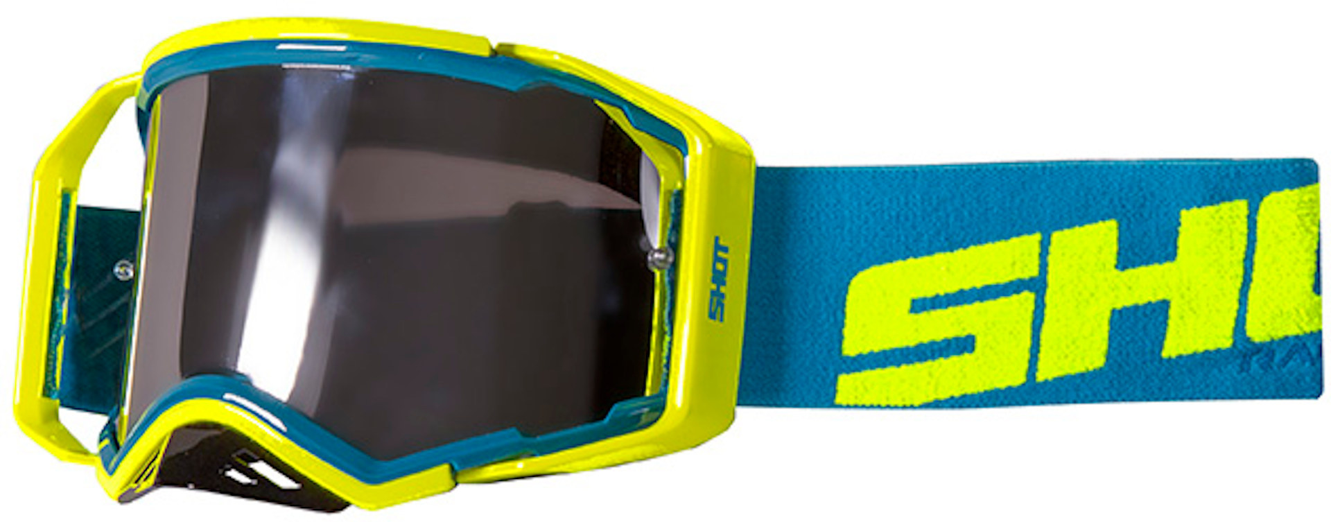 Shot Lite Lunettes Motocross Bleu Jaune unique taille
