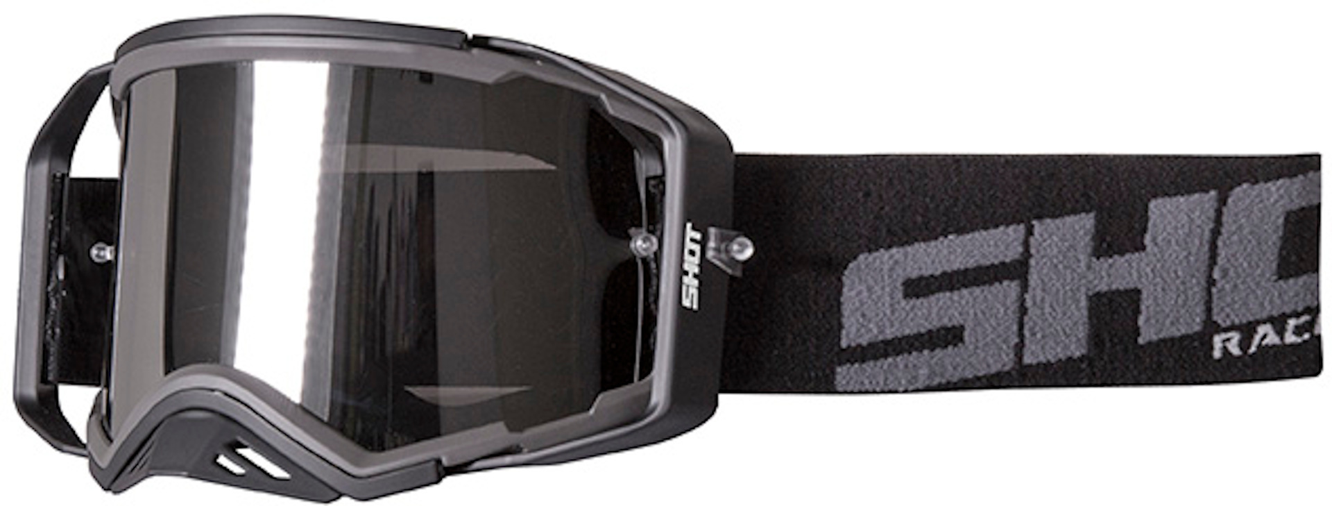 Shot Lite Lunettes Motocross Noir Gris unique taille
