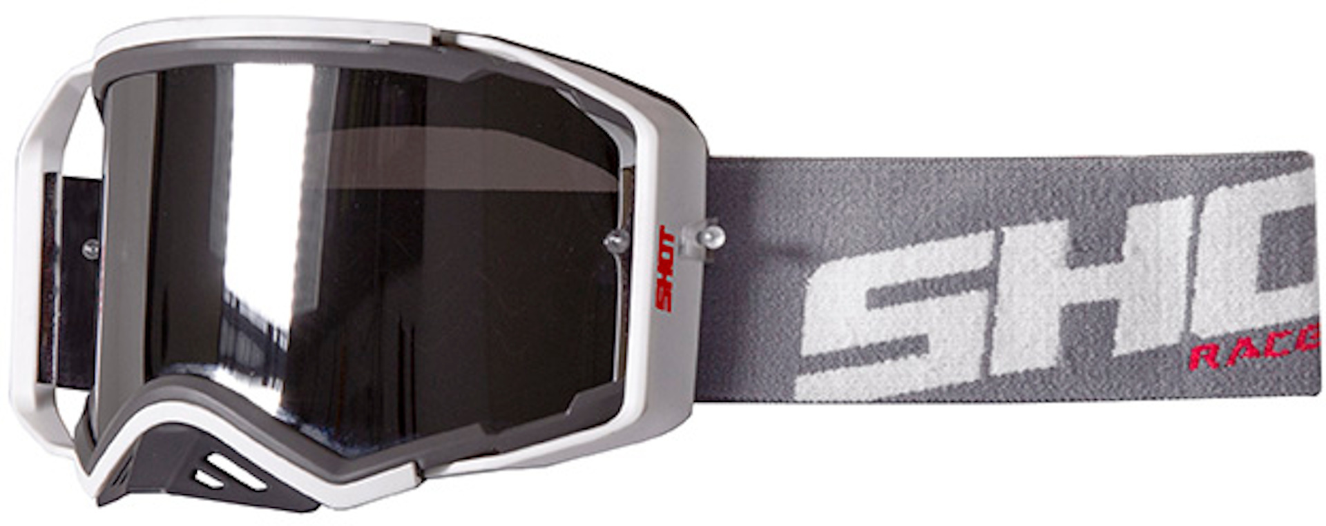 Shot Lite Lunettes Motocross Gris Blanc unique taille
