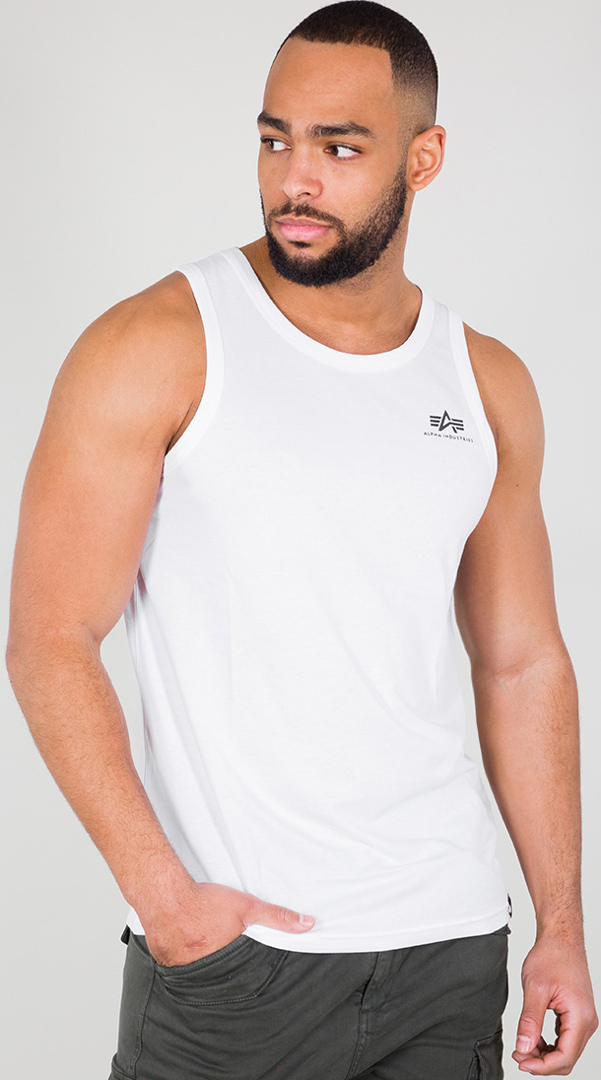 Alpha Industries Small Logo pull Blanc M