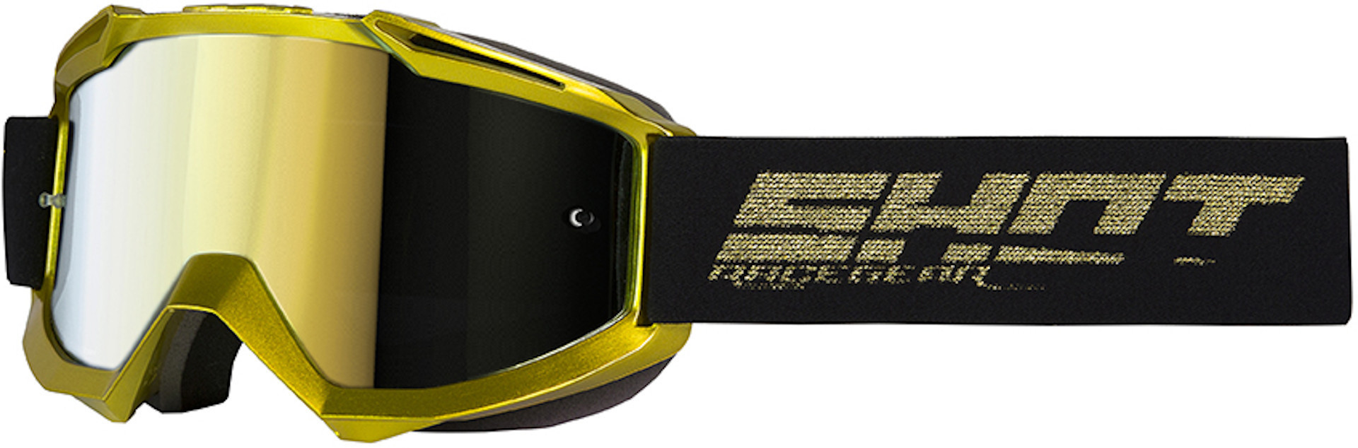 Shot Iris Solid Gold Lunettes Motocross Or unique taille