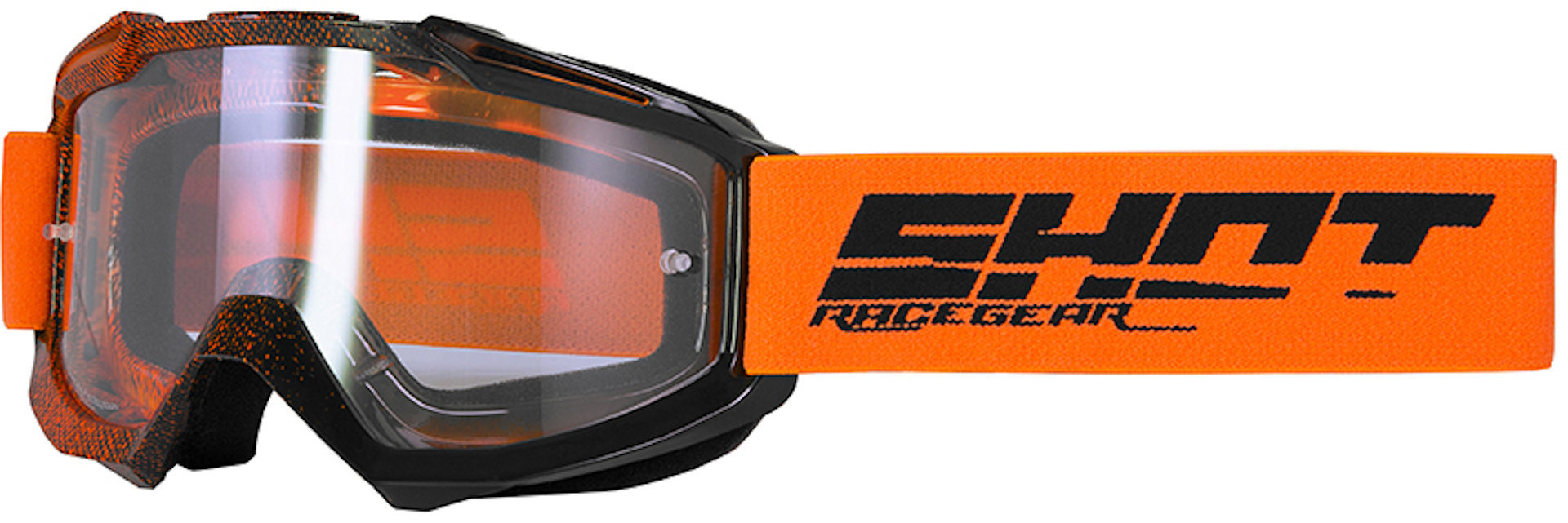 Shot Assault Elite Lunettes Motocross Noir Orange unique taille