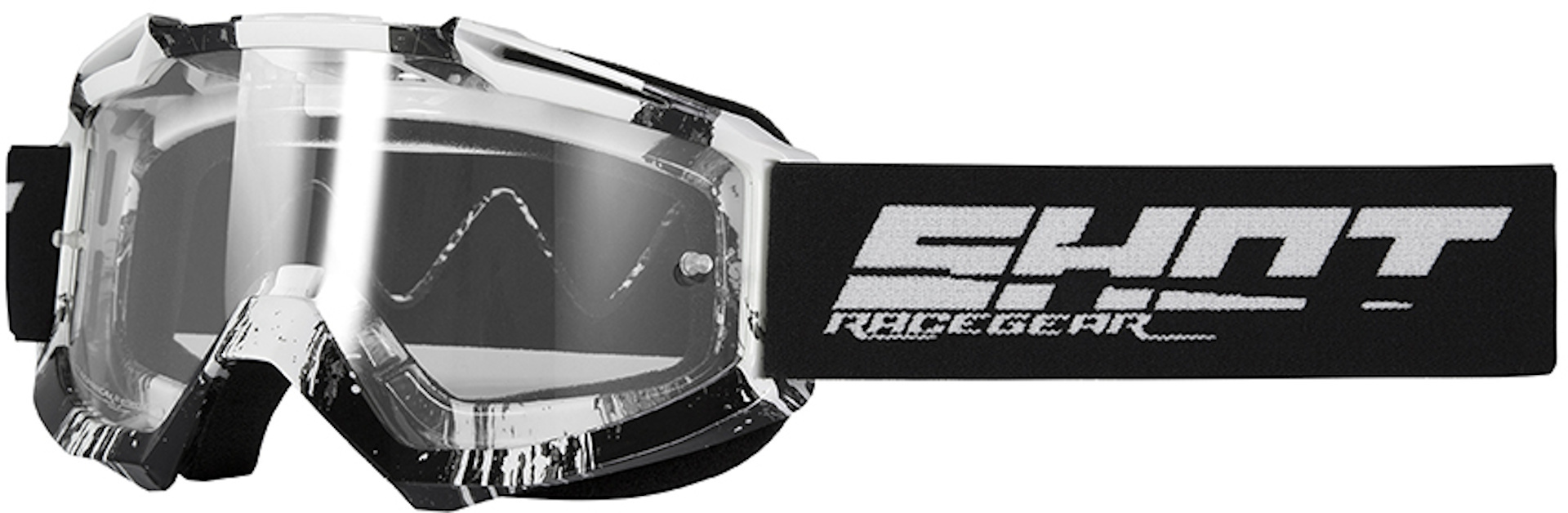 Shot Assault Over Lunettes Motocross Noir unique taille