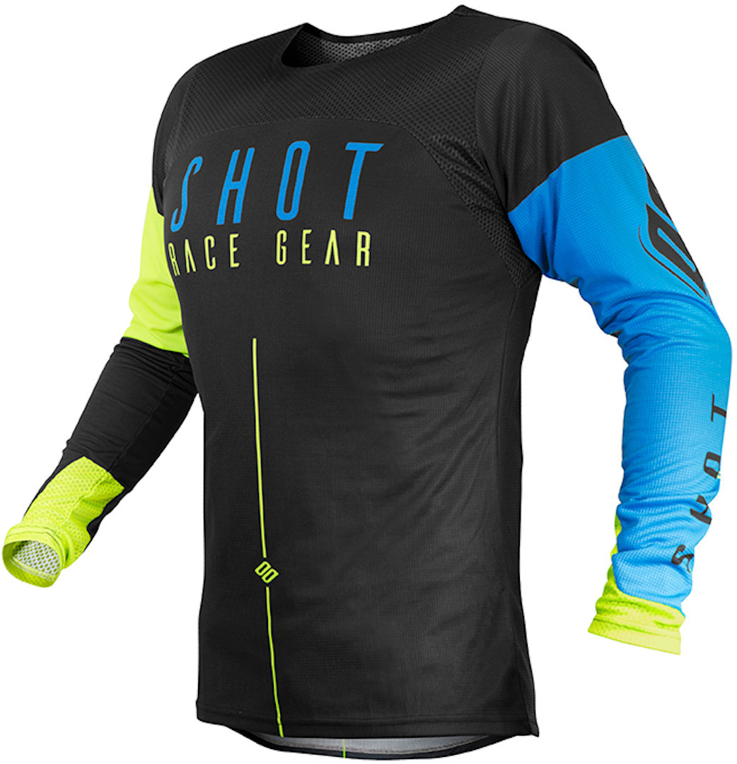 Shot Aerolite Alpha Maillot Motocross Bleu Jaune L