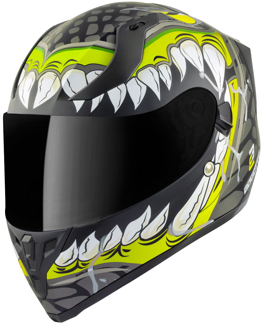Bogotto V128 Naga Casque Noir Jaune XS