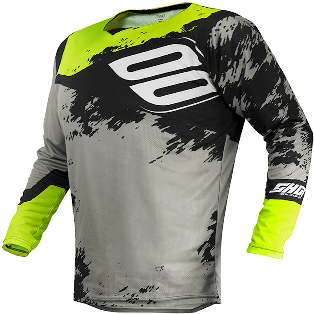 Shot Contact Shadow Maillot Motocross Gris Jaune S