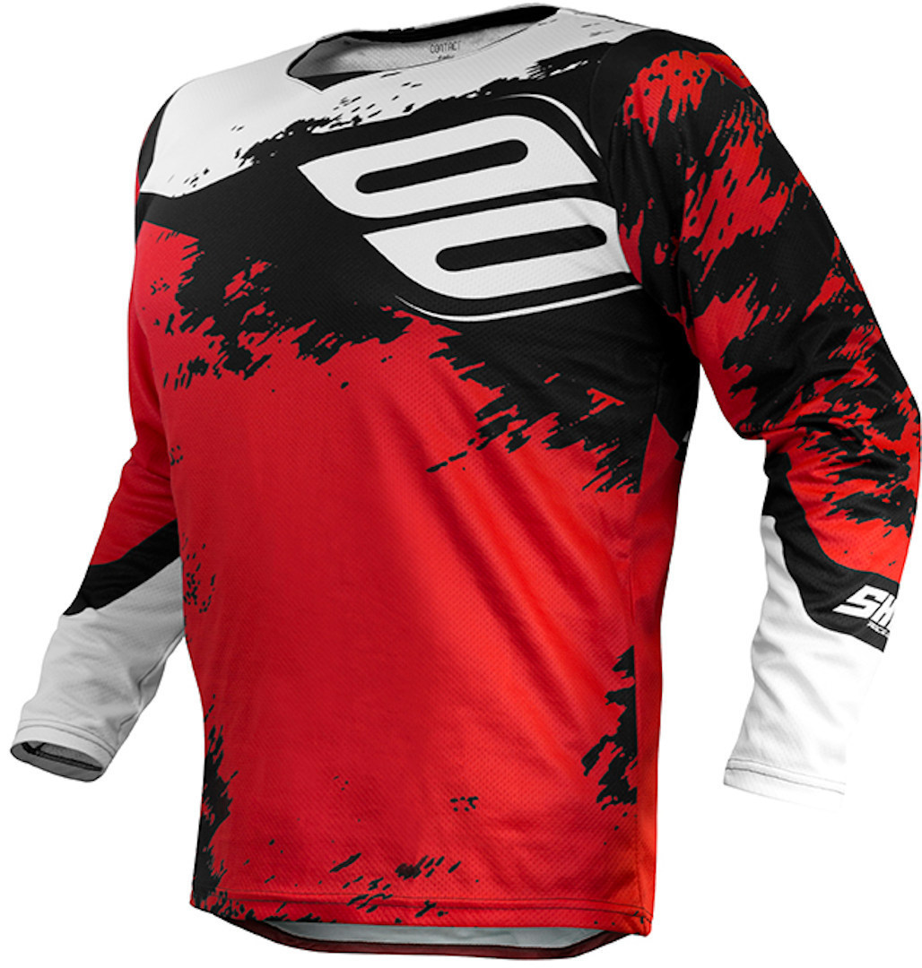 Shot Contact Shadow Maillot Motocross Blanc Rouge 2XL