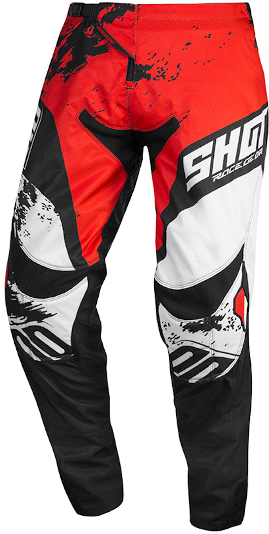 Shot Contact Shadow Pantalon Motocross Blanc Rouge 28