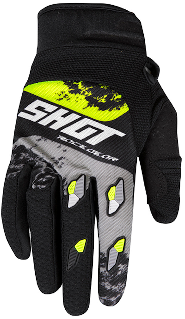 Shot Contact Shadow Gants Motocross Gris Jaune L