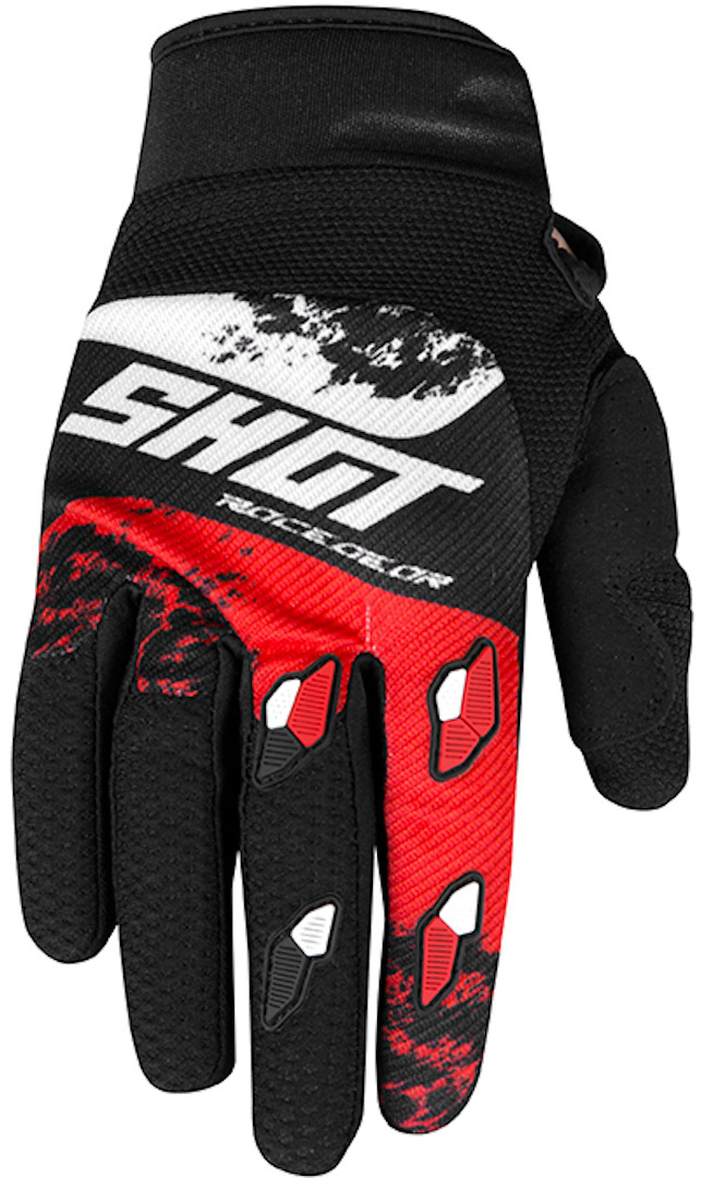 Shot Contact Shadow Gants Motocross Blanc Rouge 3XL