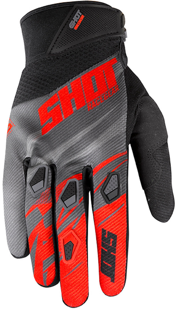 Shot Devo Ventury Gants Motocross Gris Rouge M L