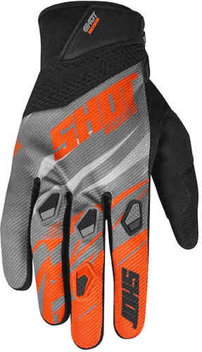 Shot Devo Ventury Guantes de Motocross Gris Naranja 3XL