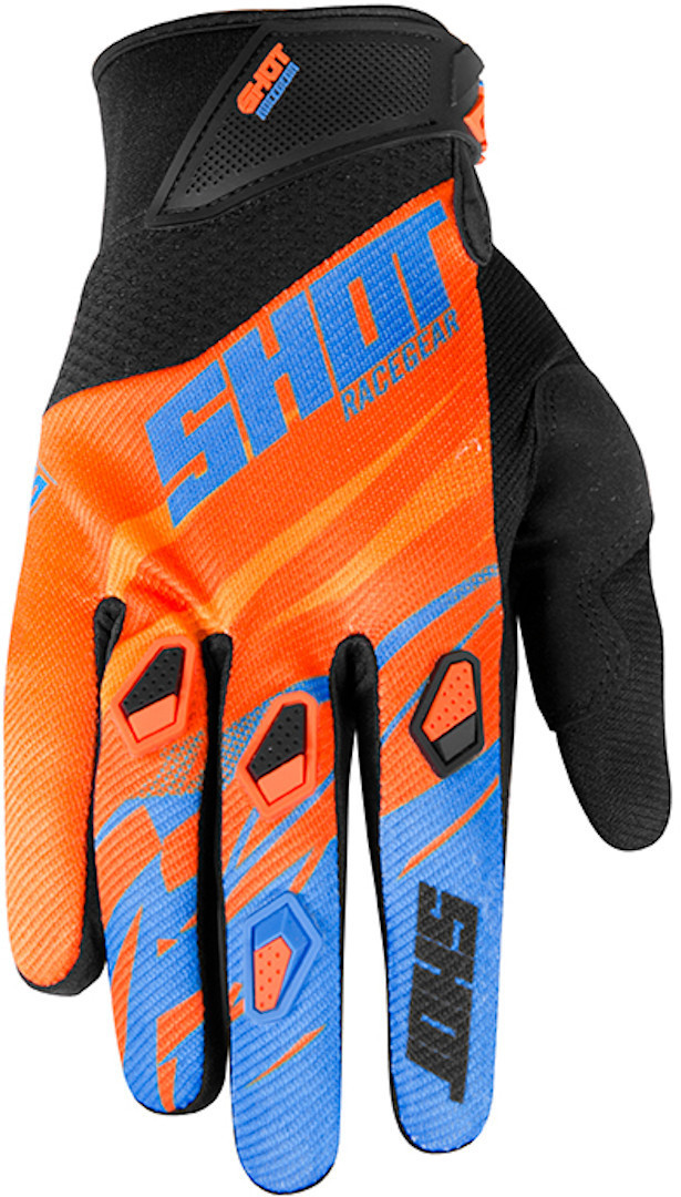 Shot Devo Ventury Gants Motocross Bleu Orange 3XL