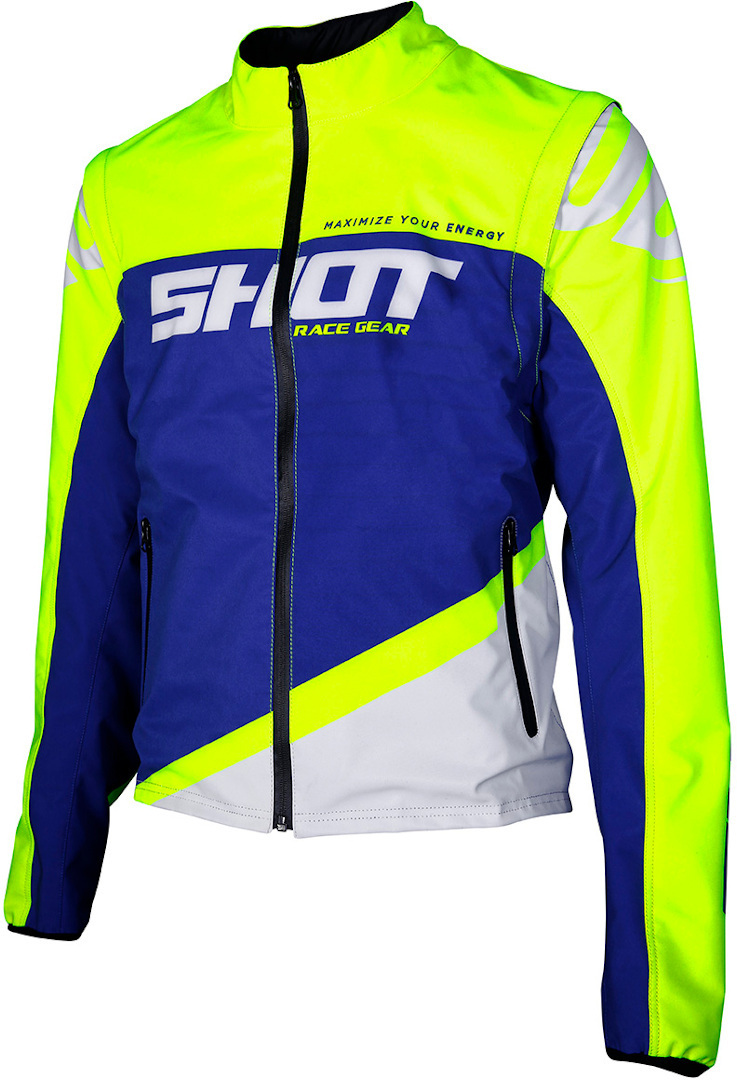 Shot Softshell Lite Veste Motocross Bleu Jaune XL