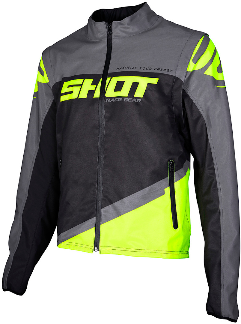 Shot Softshell Lite Veste Motocross Gris Jaune XL