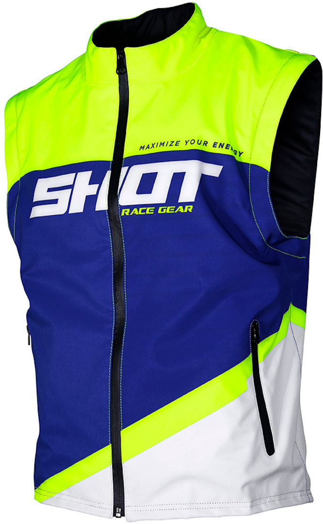 Shot Bodywarmer Lite Veste Motocross Bleu Jaune S