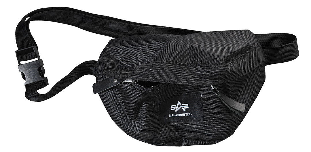 Alpha Industries Big A Oxford Sac de taille Noir unique taille