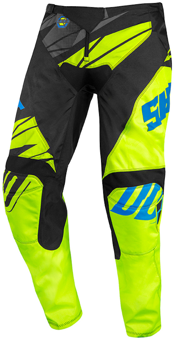 Shot Devo Ventury Pantalon Motocross pour enfants Bleu Jaune XS