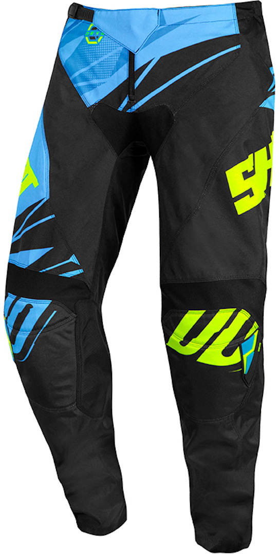 Shot Devo Ventury Pantalon Motocross pour enfants Noir Jaune XS