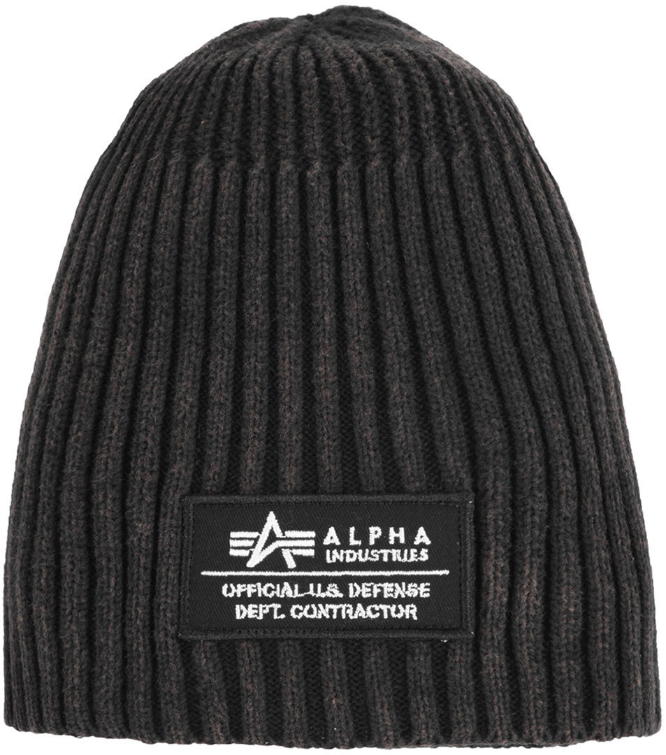 Alpha Industries Heavy Rib II Beanie Noir unique taille