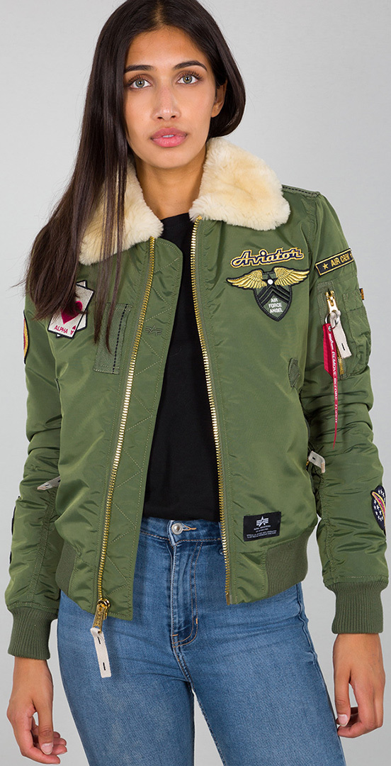 Alpha Industries Injector III Custom Veste Pour dames Vert XS