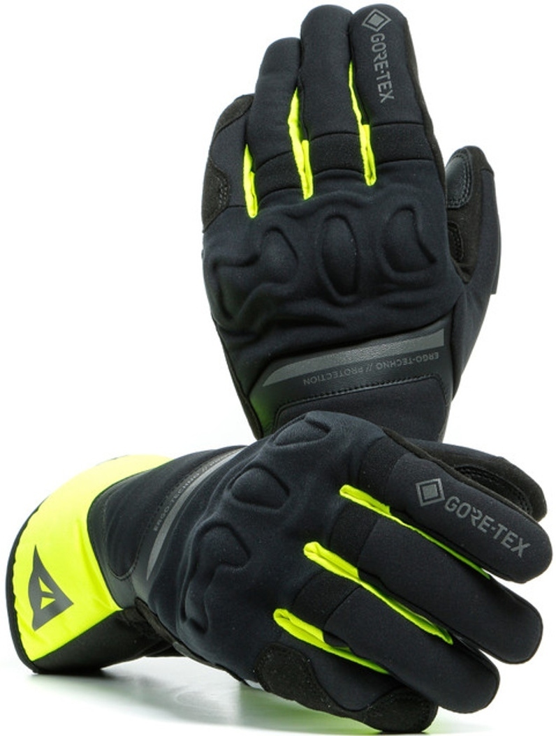 Dainese Nembo Gore-Tex Gants de moto Noir Jaune M