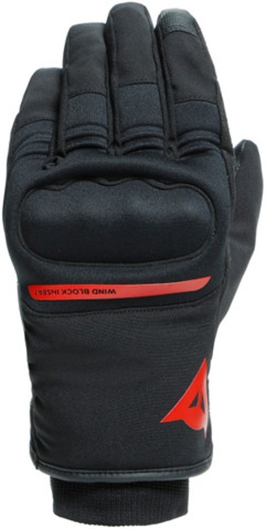 Dainese Avila Unisex D-Dry Gants de moto Noir Rouge L