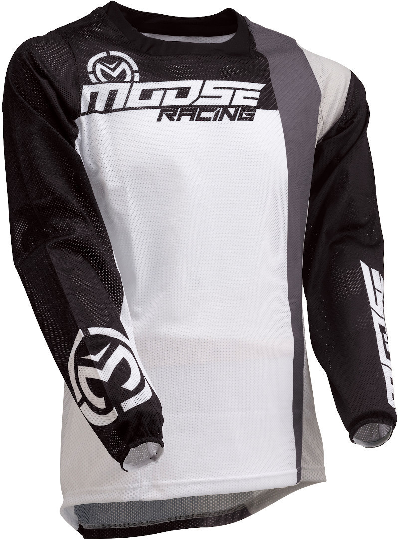 Moose Racing Sahara S20 Maillot Motocross Noir Blanc M