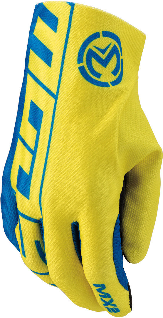 Image of Moose Racing MX2 S20 Short Gants Motocross Bleu Jaune 2XL