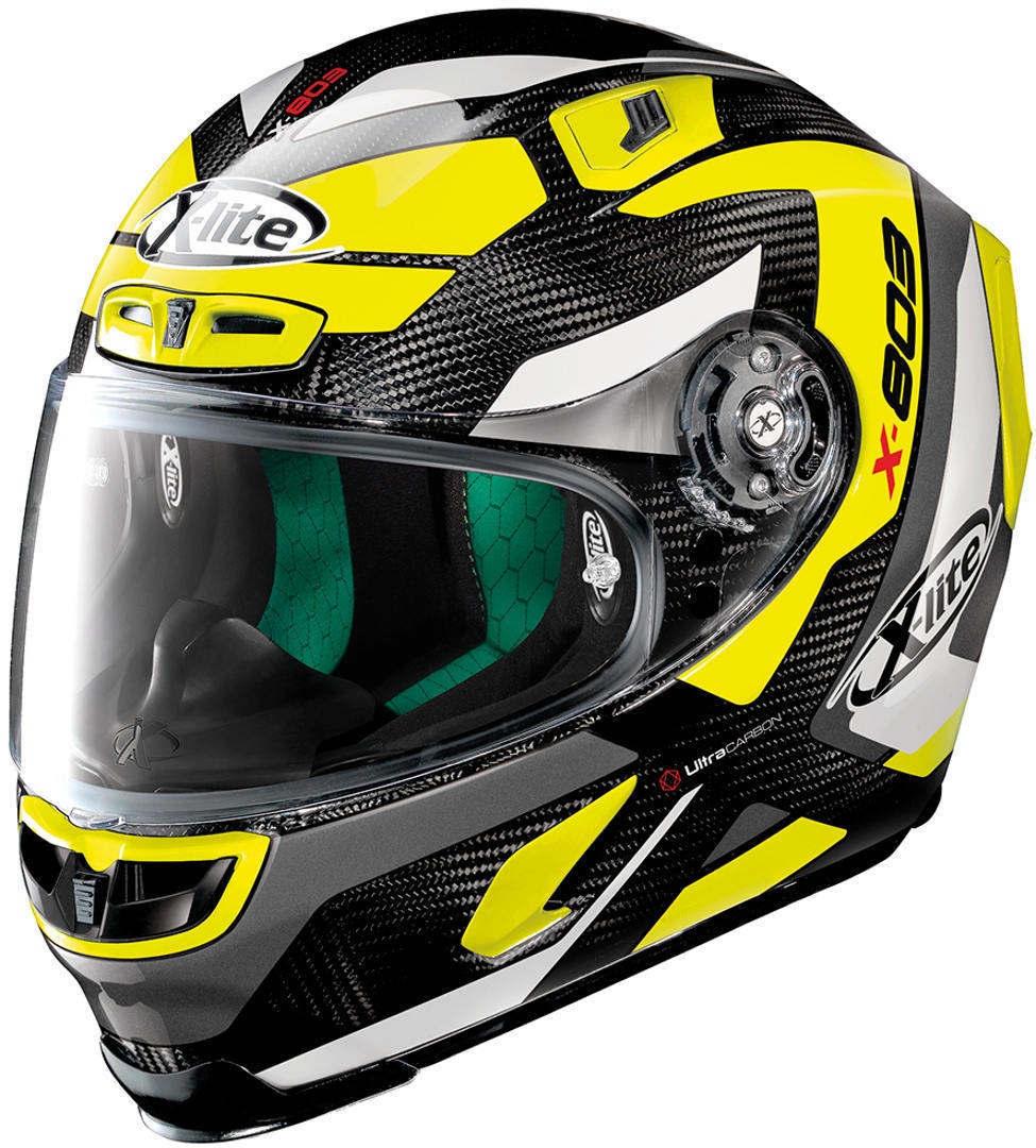 X-lite X-803 Ultra Carbon Mastery casque Noir Blanc Jaune M