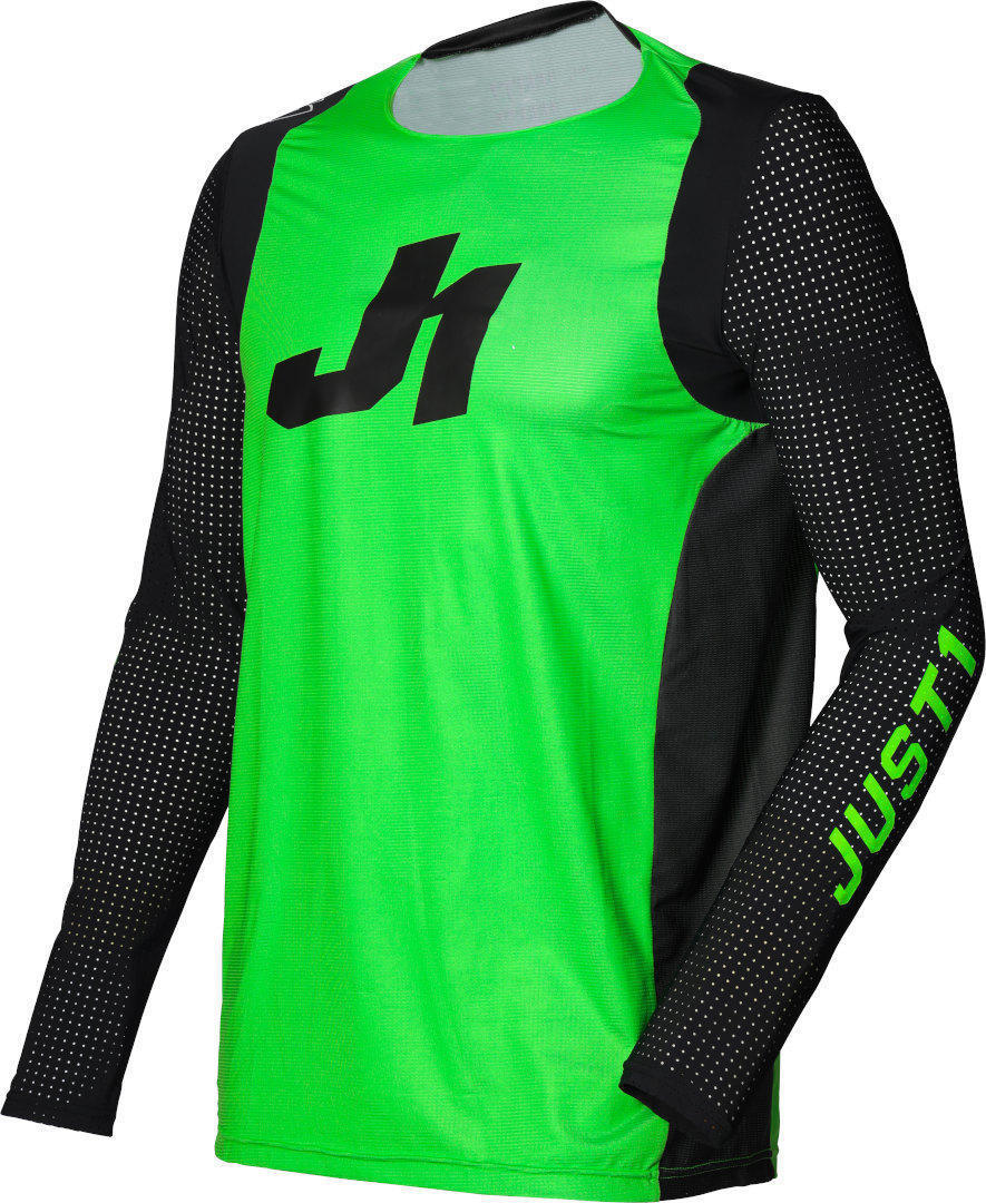 Just1 J-Flex Maillot Motocross Jeunesse Noir Vert XL