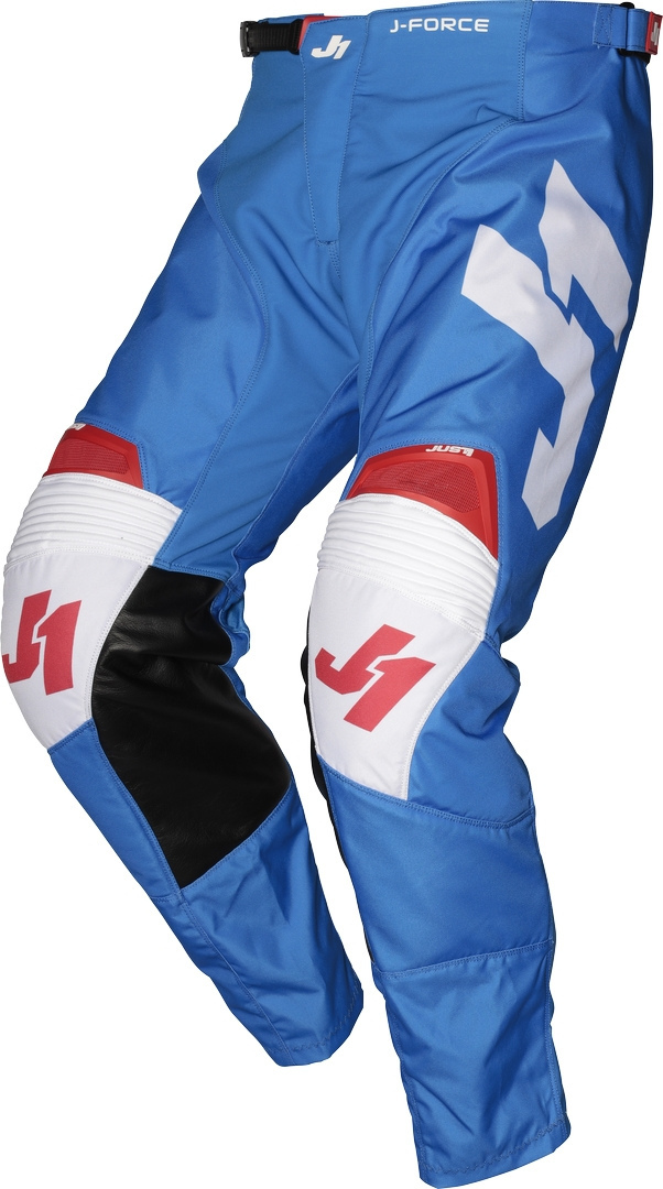 Just1 J-Force Terra Pantalon Motocross Blanc Rouge Bleu 44