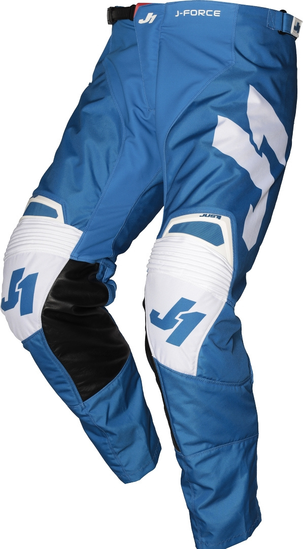 Just1 J-Force Terra Pantalon Motocross Blanc Bleu 46