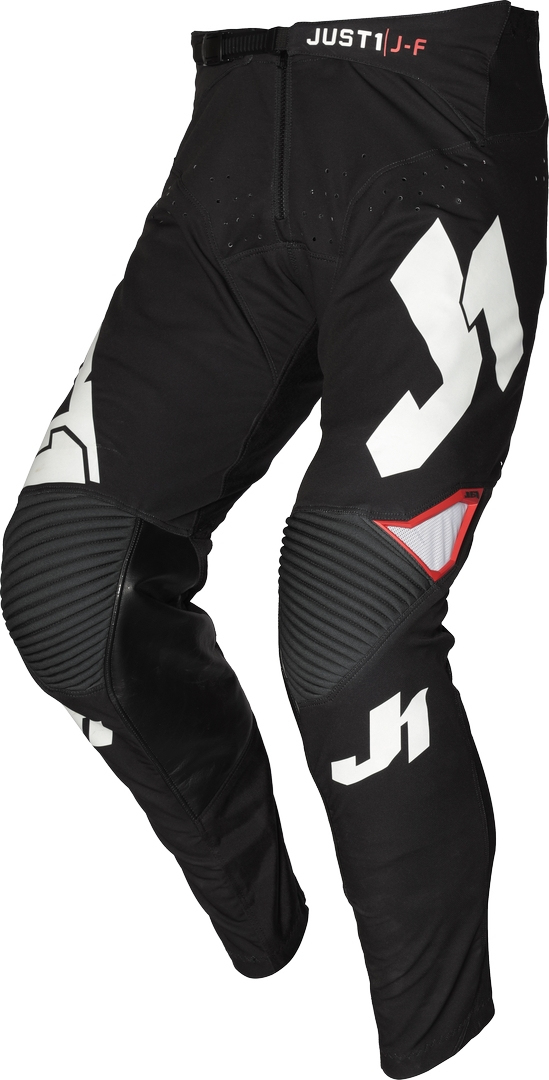 Just1 J-Flex Pantalon Motocross Jeunesse Noir Blanc 36