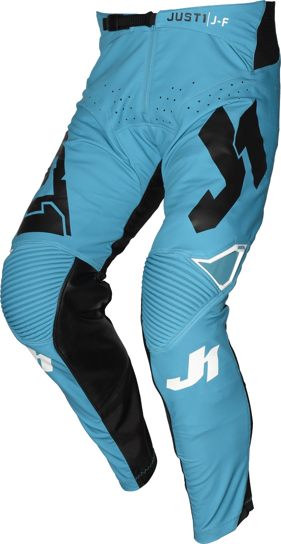 Just1 J-Flex Pantalon Motocross Jeunesse Noir Blanc Bleu 36