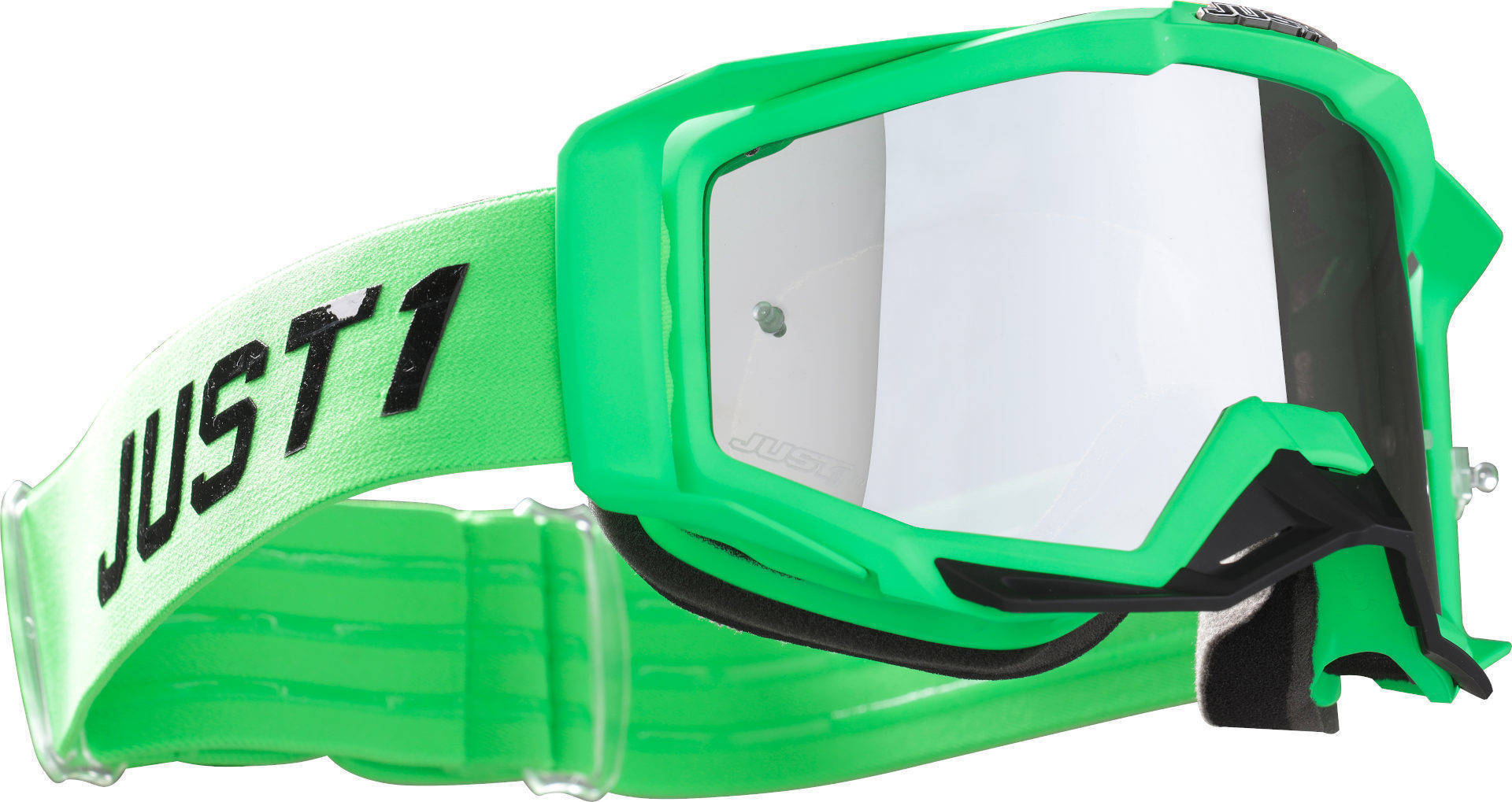 Just1 Iris Pulsar Lunettes Motocross Noir Vert unique taille